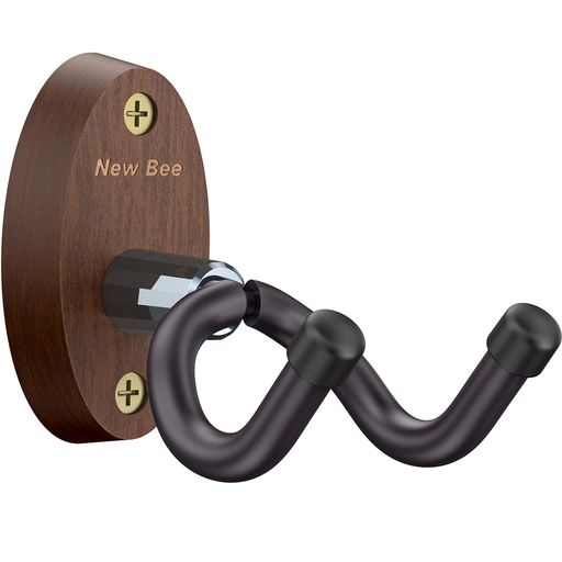 Hanger - NewBeeギターハンガー壁掛けギターフック安定省スペースギターホルダー取り付け簡単ギターベースウクレレなどの楽器に適用GH01