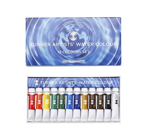 Rakuten - ターナー色彩(TurnerColor)透明水彩絵具12色セットWT00512C5ml