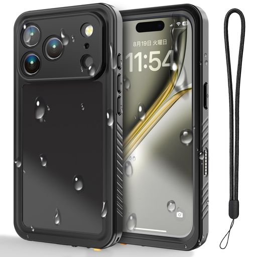 Rakuten - 【CellBeat】iPhone17Proケース防水【IP68認証&MIL規格耐衝撃】IP68完全防水防塵・防雪MIL-STD-810H耐衝撃360°全面保護水中撮影可能スマホ防水ケースお風呂・海・プール・アウトドア対応