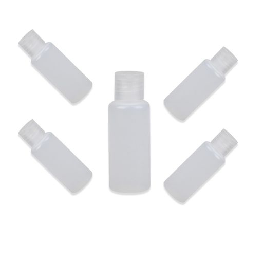 Mirhuaトラベルボトルミニプラスチックキャップ透明色液体化粧品保存詰め替え小分け出張お出かけトラベル漏れない液体(透明色20ml)