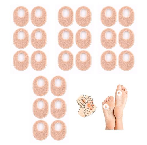 Natiform 保護パッド 4シート 24枚入り (肌色, 楕円形(約4.3*5.7cm))