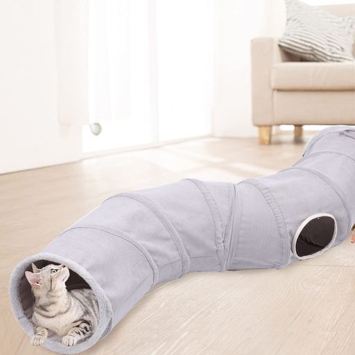 遊び、運動、探索 【サイズ】長さ124cm、直径26cm、4穴。 大きな猫が振り返る余地が十分にあり、猫の運動を促し、猫が何時間もの遊びと楽しみを楽しむことができます。 【ペットをアクティブに保つ】内蔵のボールベルが猫の注意を引き付けます。 ミッドトップベントにより、猫は自由に出入りでき、猫の探索本能を満たします。 【保管と持ち運びが簡単】数秒で小さなサイズに折りたたむことができ、テザーでコンパクトに保つ​​ことができます。 保管や旅行に最適です。 この猫があなたとトンネルを遊んでいるのであなたのペットを遠ざけてください つまらない。 【快適な生地】柔らかいスエードと防水性の強いオックスフォードはあなたのペットにとても優しいです。 この特殊な生地は、小動物の足に耐えることができ、日常生活の頻繁な活動に耐えることができます。 【頑丈なスプリング構造】スプリングスチールフレームは、持ち運びや保管を楽しくするために、簡単にポップアップおよび格納できます。 猫、ウサギ、ウサギ、その他の小動物に適しています。 同時に、U字型のトンネルとして固定できるため、家庭内の狭いスペースに適しています。