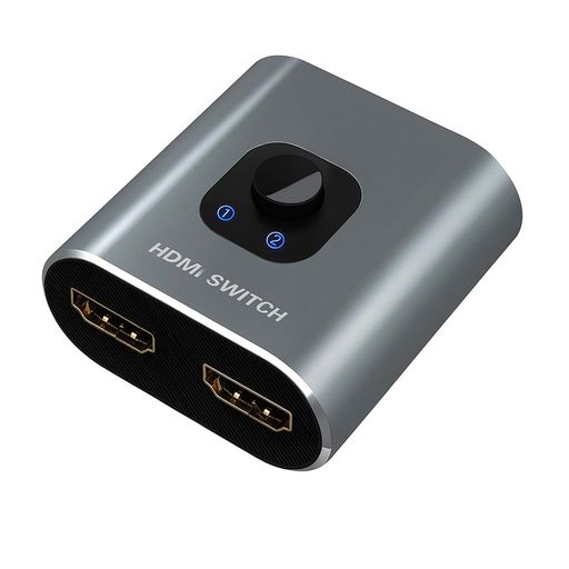 【双方向 HDMI 切替器】本製品は 1入力2出力 / 2入力1出力 の双方向切替に対応し、用途に応じて入力・出力を自由に切り替え可能です。 【4K@60Hz 高解像度対応】最大 4K@60Hz に対応し、1080Pなどの解像度とも下位互換。高精細でなめらかな映像を大画面で楽しめます。 【電源不要・簡単操作】外部電源やドライバーは不要。手動ボタンでワンタッチ切替が可能です。2つのLEDインジケーターにより、動作状況をひと目で確認できます。 【高速・安定した伝送】高帯域幅の信号伝送に対応し、音声と映像のズレや遅延を抑え、安定した出力を実現します。