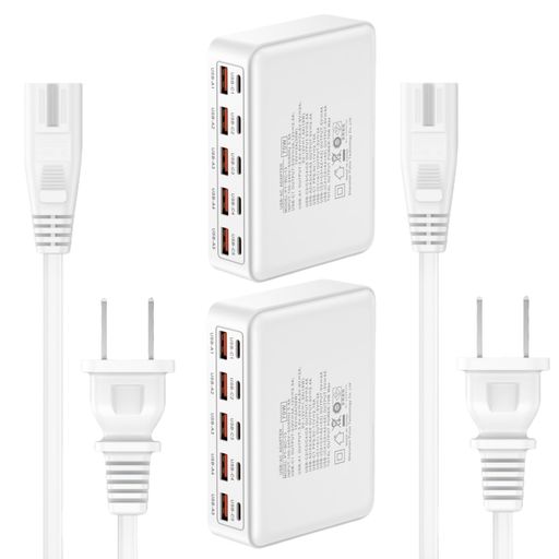 USBコンセント10ポート70W【5*PD&5*USBA】TypeC充電器iPhone17充電器USBチャージャーコンパクトスマホアダプターPSE認証10台同時充電可能ACアダプターコンセントタイプCiPhone