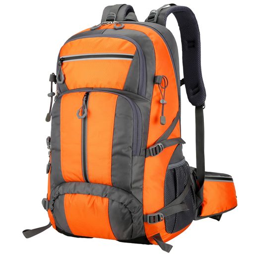 Kayiyasu 登山リュック50L大容量アウトドアリュックサックハイキングバックパック防水多機能耐久性軽量リュック防災キャンプ旅行バッグ男女兼用(オレンジ)
