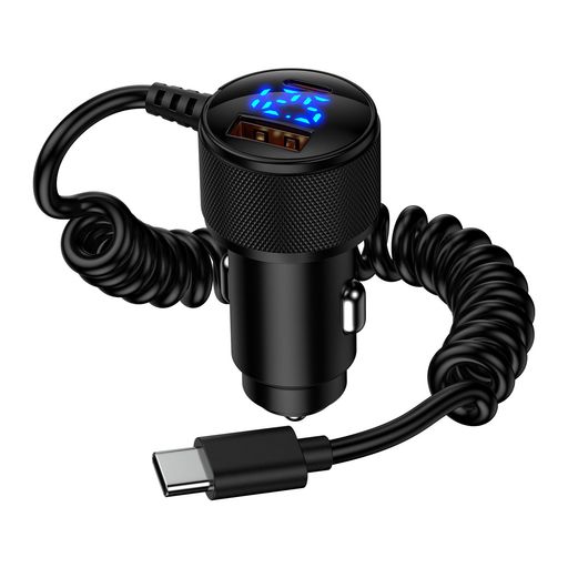 【3ポート急速充電】 シガーソケット usb-c はPD30W/3A+QC18W/3Aの合計78W出力製品なので、3台の携帯電話やその他の機器を同時に充電できます。iPhone15、30分の充電で13%から65%までチャージ出来て、従来の 2.4A カーチャージャーよりもはるかに高速充電しています。 【コンパクト設計&amp;LED電圧表示】シガーソケットUSBは傷に強く、軽量で丈夫な亜鉛合金製、約60 x 32 x 32mmの小型化を実現します。さらに、デジタル表示で電圧が見えるため安心感があります。 【安全性と安定性】 車載充電器は過負荷保護チップを搭載し、過熱、過電流、過電圧、短絡などからデバイスをしっかり保護。強力なバネ設計のシガーソケットは運転中の振動にも対応し、安定した充電を実現。車内での使用に最適な安全設計で、どんな状況でも安心して使えます。 【幅広い互換性】シガーソケット充電器は12V/24Vの車に適用、乗用車で主に使用されている12V規格はもちろん、トラックなどの大型車両の24V規格のシガーソケットでも使用が可能です。
