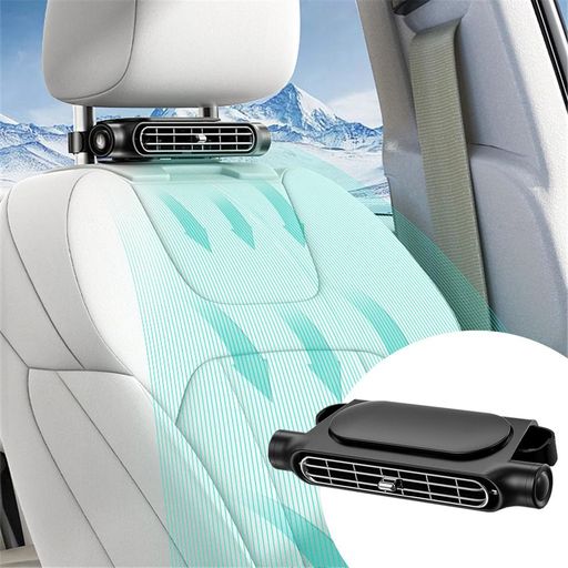 【2026年夏に新規上場】AUSTYLCO車の後部座席のファンヘッドレスト車用扇風機車内USB扇風機羽根のない扇風機車運転席USBサーキュレーター車座席ファン背中蒸れ解消暑さ対策熱中症対策空気…