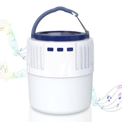【ランタンとスピーカーの2in1デザイン】この充電式LEDランタンは、単なる照明器具ではありません!高品質スピーカーライトとして、深みのある低音とクリアな高音を両立。360度全方位サウンドで、キャンプサイト全体に臨場感あふれる音楽を届けます。Bluetooth 5.0対応でスマホと簡単接続可能なのはもちろん、USBメモリ直接再生もサポート。アウトドアでも室内でも、プロ級の音響体験をお楽しみいただけます。 【充電式LEDランタンとしての高性能照明】明るさ2段階調整可能なLEDランタン機能を搭載。ソフトホワイトモードなら最大12時間、ハイパワーホワイトモードでも7時間連続使用可能。キャンプサイトのメイン照明としても、テント内のムードライトとしても最適です。省エネ設計の充電式ランタンだから、電源のないアウトドアシーンでも安心してご利用いただけます。 【ソーラー&amp;USB デュアル充電システム】環境に優しいソーラーランタンとして太陽光充電可能なだけでなく、USB Type-C充電にも対応。晴天時はソーラーパネルで自動充電、悪天候時や夜間はUSBケーブルで確実に充電できます。