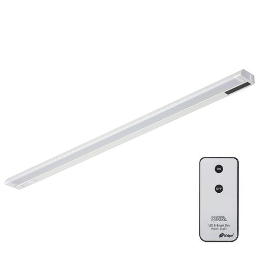 Rakuten - オーム電機LEDイーブライトスリム多目的灯コンセント式リモコンタイプ昼光色14W857mmスリムキッチン棚下灯LT-NLES14D-HR06-4039OHM