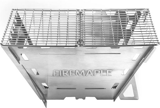 Fire-Maple キャンプ 焚き火台 バーベキューコンロ ステンレス製 グリル 焼き網付き コンパクト 軽量 五徳 折りたたみ 薪ストーブ ウッドストーブ 焚火台 BBQ 登山 アウトドア キャンプ用品 …