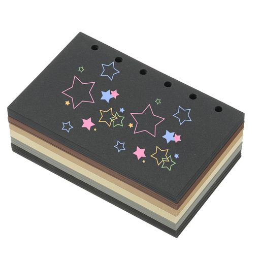 乐天商城 - PATIKIL カラールーズリーフ用紙 5”x3.2”(A7サイズ) 300枚 6穴パンチ済み 150 GS M 空白バインダー補充用紙 事務所・メモ取り・教師用プランナー・ジャーナルノートブック向け クラシックカラー