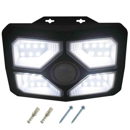 Outdoor use only コンセントがいらないので取り付けが便利 LED搭載で200ルーメンの驚異の明るさ 防雨構造なので雨のあたる場所でも大丈夫 玄関やガレージの暗い夜の照明や、防犯・セキュリティー対策に最適 センサーが人を感知して自動的に明かりを灯します