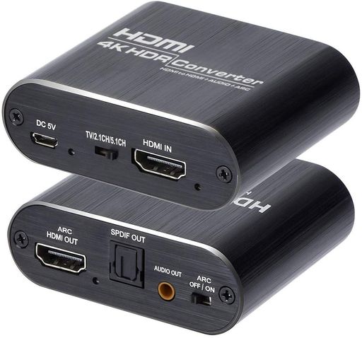 HDMI 分離 音声 デジタルオーディオ分離器 光デジタル/アナログステレオ 「HDMI入...