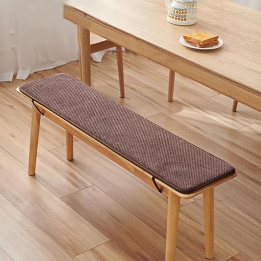 Rakuten - ベンチクッション長座布団クッション30x120cmベンチシートカバー2/3/4人掛けおしゃれ無地椅子用長座布団コーデュロイソフト通気性ストラップ固定滑り止め食卓椅子ガーデンロングノンス…