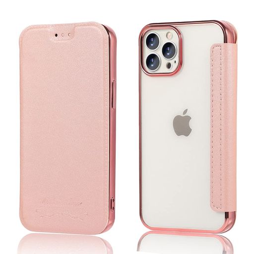 Rakuten - MuZiFiPhone12Pro用ケース手帳型iPhone12用手帳型ケースクリア高級なPUレザー耐衝撃性と耐摩耗性12/12Pro用全面保護耐衝撃、カード収納、カバー軽量アイフォン12用手帳カバー(iPhone