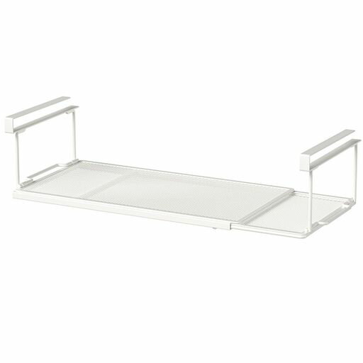Other - Tengfey吊り下げラック戸棚下吊り下げ棚伸縮式白い/黒い約W38.5~70XD20.5XH10cmキッチン吊下げ棚収納ラック掛け式吊り戸棚ストッカー折り畳み式(ホワイト)