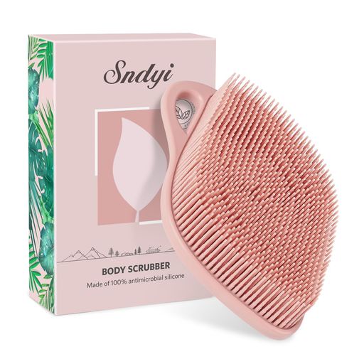Bath Supplies - Sndyiボディブラシシリコン体洗い抗菌シャワーブラシカビが生えにくい角質除去ブラシ毛穴洗浄ボディスクラバーシリコン柔らかい泡立ちやすいボディブラシ柄なしシリカゲルボディブラ…