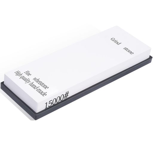 【粒度15000目の仕上げ用砥石】仕様:片面砥石 15,000メッシュ 寸法: 180*60*20mm。研磨効率が高く、耐久性が高い素材を使用していることが特徴の砥石です。研磨後は包丁やブレード物の鋭さを高め、表面は光沢があり滑らかな仕上がりに。ブレード物や工具などを研磨する際におすすめの砥石です。 【品質な素材】砥石 面直し品質な素材を使用し、加工技術にも優れているため、砥石から取り出される砥粒はきめ細かく、仕上げの砥磨作業がスムーズかつ効率的に行えます。研磨時間を短縮することで、作業効率を向上させることができます。 【安心の耐久性】長期間使用しても研磨効率が落ちにくい砥石素材を使用。耐久性が高いので、長くお使いいただくことができます。このホーニングツールは、何年も長持ちします。 適切に研ぐほど平くなったシャープナーストーンをドレスアップするために使用します。 【高い平滑性】研磨後のブレード物や工具などの表面は光沢があり滑らかですが、研磨後の鋭さを保つためにも、平滑な表面を保つことが重要です。この仕上げ用の砥石で磨くことで、研磨後の平滑性を高め、ブレード物の鋭利さを維持するのに最適です。
