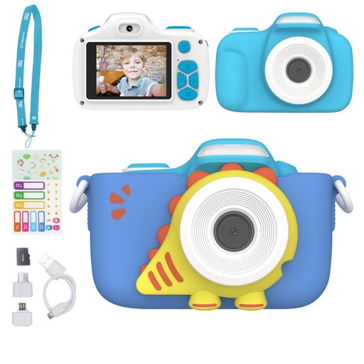 写真撮影 メーカー希望小売価格: 9,980円 「子供の目線で思い出を残す!」ことにフォーカスして開発したキッズカメラです。 📷子供が好きなクローズアップ写真(接写)を撮りやすいよう、マクロレンズ機能を搭載しました。お花や虫さんを撮ろうとするお子様の期待に応えます! 📷キッズカメラとしては初めて、LEDフラッシュを搭載。接写時に特に効果的です。 📷自撮りやご家族、お友達と一緒にきれいな写真を撮れるよう、セルフィー用のレンズを搭載しています。 📷落下などの衝撃に強い高張力ポリマー製の耐衝撃ポーチ(※)が付属。子供の手になじむ素材を使用しています。 ※モデル毎に異なる生き物をあしらったデザインとなっています。 📷約1600万画素(4,608 x 3,456ピクセル)。キッズカメラとして充分な画質で写真撮影を楽しめます。そのほか、タイマー撮影、連続撮影、デコレーション、オートフォーカス、顔認識など、お子様による撮影をサポートする便利な機能を多数搭載! 「最初の自分のカメラ」として、カメラを扱う基本を学ぶことにも適しています。