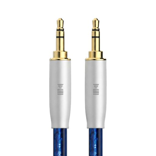 Kaiboer3.5mmオーディオケーブル【ハイエンド単結晶銅・銀メッキ】AUXケーブルオス...