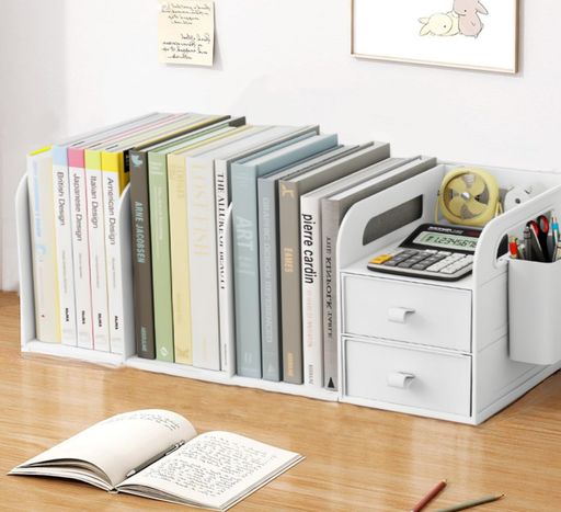 Rakuten - Keranixy卓上ラック本棚机上本棚卓上収納取り外し可能ブックエンド本立てデスク収納机上ラック書類小物入れオフィス事務用品文房具本収納ラックデスクシェルフ整理整頓ブックスタンド…