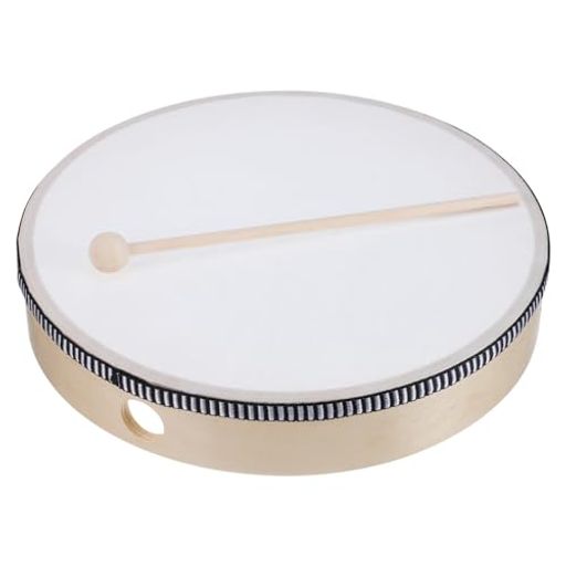 TOYANDONA 太鼓 ハンドドラム ハンドパーカッション楽器 打楽器 初心者 25cm バチ 練習 演奏 イベント パーティグッズ