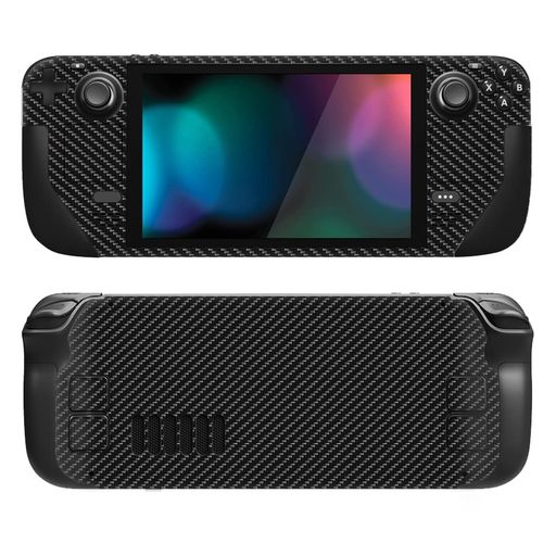 Rakuten - PlayVitalSteamDeck用保護スキンデカールフルセットカスタムステッカーSteamDeck携帯ゲーミングPC用ビニールカバー【BlackSilverCarbonFiber】