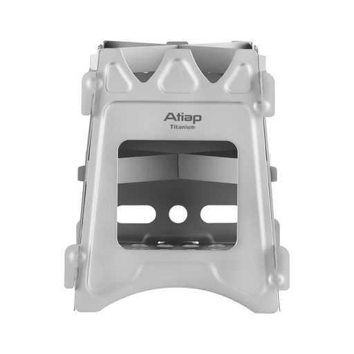 ATiAP超軽量チタン合金アウトドアキャンプ用多燃料アルコールストーブバーベキューコンロ(多機能薪ストーブ)
