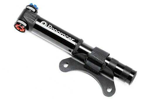 パナレーサー(Panaracer) 自転車 空気入れ 携帯ポンプ【仏/米式バルブ対応】高圧対応 アルミ製 ブラック BMP-22AEZ-B