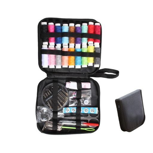 Sewing Sets - Mirhua裁縫セット大人18色縫い糸ありソーイングセット裁縫道具ブラック収納バッグ付き携帯式刺繍/手芸/裁縫家庭用旅行用学校用小学生大人用プロ裁縫道具