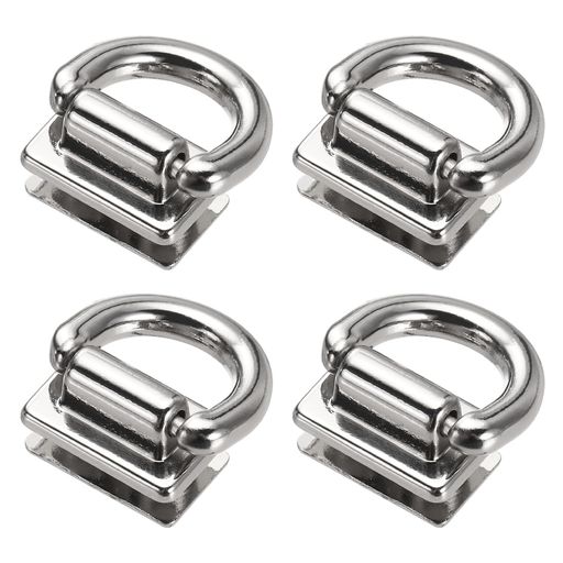 [MMETERXITY]4個入りのメタルバッグコネクターDリング付きのパースサスペンションバックルパース/チェーンストラップバッグ/DIYクラフト用ハードウェアアクセサリースクリュー付きの長方…