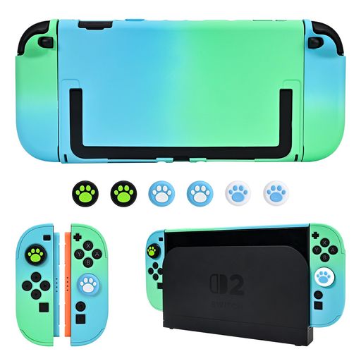 【実用設計▪ファッション】超薄分離式デザインでSwitch2にフィット合っていて、安定性が抜群です。着脱が非常に簡単で、取り付けと取り外しを繰り返しても本体にキズ付きにくいです。キラキラなデザインでファッション感が揃えます。 【高品質▪全面保護】本体部分は防震、耐衝撃、高品質のPC原素材を採用して、高いところから落ちても、落下などの衝撃を最大程度に吸収して、大切なSwitch 2本体とJoy Conをしっかりと保護できます。また、防塵、防水、キズ防止などの機能に優れています。スイッチに全面的な保護を提供しております。 【耐磨性▪耐汗性】耐磨性と耐汗性が抜群で、長時間に使用してもスイッチカバーは発汗や発熱はありません。それに、滑らかな表面は油汚れを簡単に除去できます。カバー表面に指紋防止塗装もあり、拭き取るだけで汚れも落とせます。いつも新鮮で軽便な美点を維持して、綺麗な見た目のままで繰り返使えます。 【精密切削▪快適な操作】人間工学に基づく設計は手のスリップによる落下を防ぐことができます。精密なカットアウトで、装着後本体と完璧フィットて、ゲームのボタンに邪魔しません。