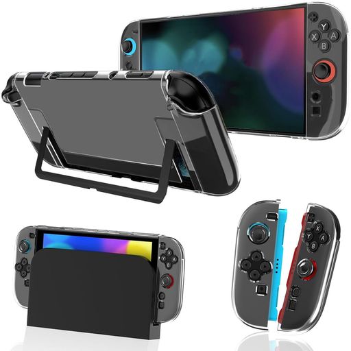 【Switch 2 対応 カバー】Switch 2専用のPC+TPU製保護ケース、に100%密着設計。分離式構造により、ゲームカード交換・充電操作を阻害しません。各ソケットから穴を設置していて、ゲームのボタンに邪魔せず、本体と合一になります。Switch 2の寿命を延ばします。本製品はNintendo Switch 2(2025年発売)のみ対応しております。旧モデルには対応しておりませんので、購入前に必ずご確認ください。 【優れた保護】このswitch 2保護カバーは、精密なに基づく設計された円弧は、装着後しっかり本体に装着し、Switch 2 本体が落ちる心配一切ありません。透明度の高いSwitch 2が360度からの衝撃を守り、落下によるダメージも緩和できます。高い防塵、傷防止、耐衝撃性、防指紋、散熱加工の超薄型、軽量ケース。 【高品質素材・黄変防止技術】Switch 2nd Generation向けに開発した紫外線耐性PC+TPU素材を採用。500時間暴露試験後も黄変度3%以下を実現。3層衝撃吸収構造でSwitch 2025の1.5m落下衝撃を分散吸収。