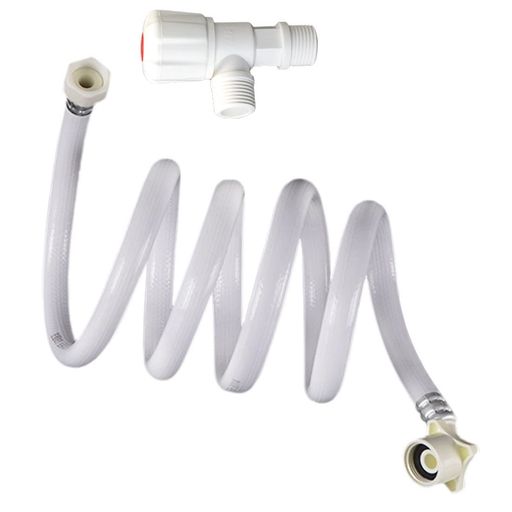 AKNPMHT 自動洗濯機給水ホース l 型 長さ80/150cmネジ穴 抜け防止給水ホース 自動給水 洗濯機給水ホース 自動洗濯機ビス止め式給水ホース (80CM)