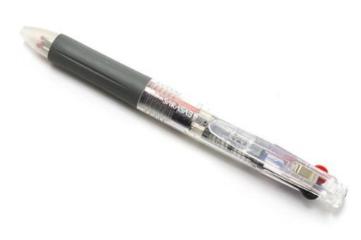 ゼブラ(ZEBRA)サラサ3インク色:黒・青・赤、軸色:透明J3J2-Cトウメイ