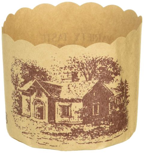 乐天商城 - 天満紙器マフィンカップハウス柄茶M-404未晒クラフト日本(100枚入)WMH20