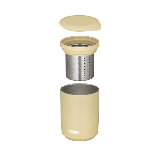 【茶こし付き】 サーモス 真空断熱ティータンブラー 400ml サンドベージュJTB-400F...