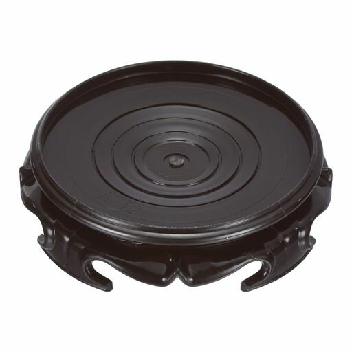 Rakuten - PATIKILプランターディスプレイスタンド4.5インチ直径プラスチック丸型盆栽ベースイみテーションウッドスタイルスタンドホームデコレーションディスプレイテーブルランプティーポット…