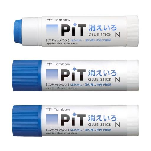 乐天商城 - トンボ鉛筆スティックのり消えいろPiTNサイズ(塗り色が消える)(22g)3本HCA-322