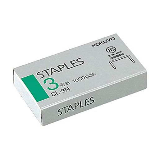 ステープル針3号針1000本入り 3個セット