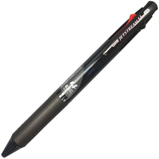 乐天商城 - 三菱鉛筆4色ボールペンジェットストリーム0.7透明ブラック書きやすいSXE450007T.24