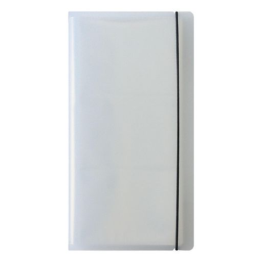 BaraRose チケットホルダー チケットファイル 80 枚収納(21x9cm 対応) 40 ページ 航空券・新幹線切符・コンサートチケット・トレカ・镭射票収納 バンド固定式 コレクション保管ケース