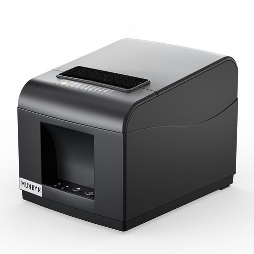 MUNBYN レシートプリンター 感熱式 80mm幅 ESC/POS エプソン指令対応 USB/LAN接続 ...