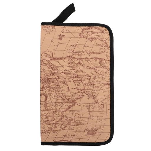 Display Covers - CabilockCDケース80枚収納大容量世界地図マップ柄DVDケースディスク収納ホルダーファスナー付き不織布持ち運び車載ドライブ旅行自宅オフィスおしゃれイエロー