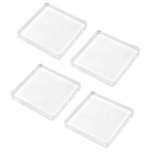 Set - winova透明耐震ジェルマット(4cmx4cmx0.5cm)耐震7度対応滑り止め・家具転倒防止耐荷重100kg耐震ベルト静音ジェル(12枚入り)