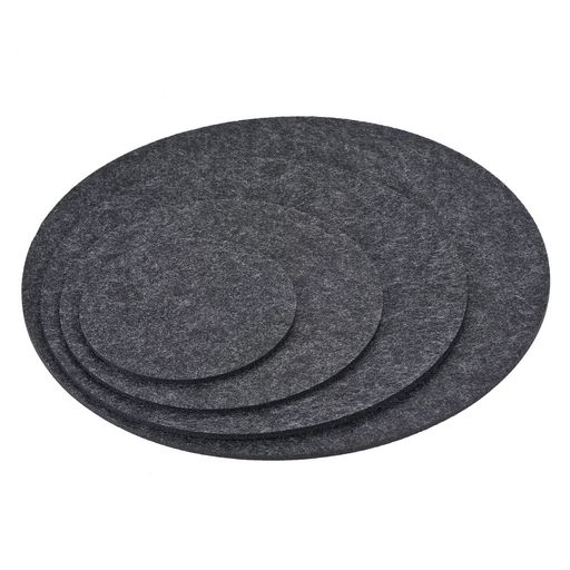 MMETERXITY8個プランターコースターセットフェルト円形植木鉢ドリップパッドマット屋外/庭に適用10cm15cm20cm25cmグレー
