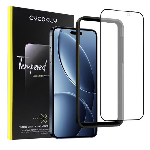 Rakuten - CYCOKLYiPhone17ProMax用ガラスフィルムアンチグレア(6.9インチ)ゲーム保護フィルム2.5D日本製素材旭硝子製反射防止指紋防止気泡無しガイド枠付きアイフォン17プロマックス強化ガラス