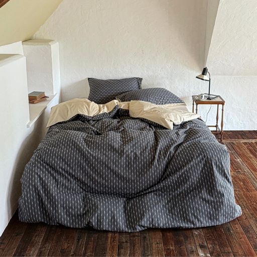 乐天商城 - MOKOYA布団カバーダブル4点セット綿100%ホテル仕様高級サテン柔らかい190x210cm掛け布団カバーフラットシーツ枕カバー2枚おしゃれオールシーズン洗えるストライプ和式・洋式兼用