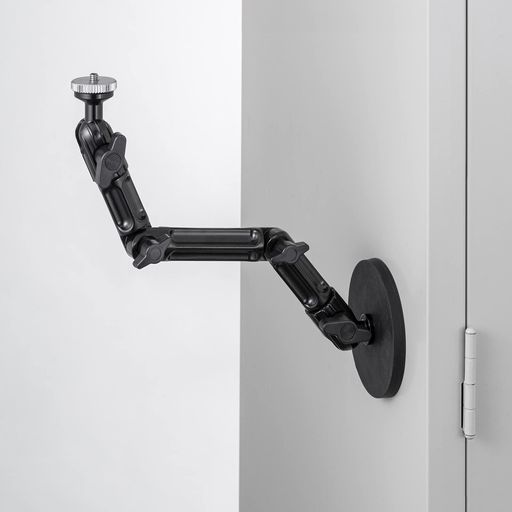 サンワサプライマグネット取付け式カメラマウント(長アーム)VEH-CMMG2ブラック