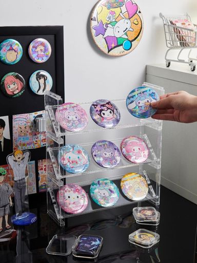 OTYTY 缶バッジディスプレイスタンド 推し ディスプレイ 缶バッジ ディスプレイ ア...
